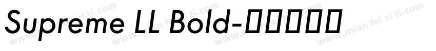 Supreme LL Bold字体转换